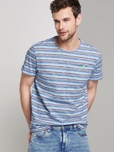 Bunt gestreiftes T-Shirt mit Brusttasche - Männer - blue multi fine stripe Bunt gestreiftes T-Shirt mit Brusttasche - Männer - blue multi fine stripe - 5 - TOM TAILOR