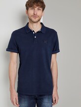 Poloshirt mit Logo-Patch - Männer - Black Iris Blue Poloshirt mit Logo-Patch - Männer - Black Iris Blue - 1 - TOM TAILOR