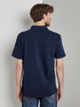 Poloshirt mit Logo-Patch - Männer - Black Iris Blue Poloshirt mit Logo-Patch - Männer - Black Iris Blue - 2 - TOM TAILOR