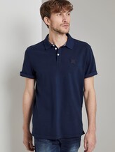 Poloshirt mit Logo-Patch - Männer - Black Iris Blue Poloshirt mit Logo-Patch - Männer - Black Iris Blue - 5 - TOM TAILOR