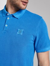Poloshirt mit Logo-Patch - Männer - Electric Teal Blue Poloshirt mit Logo-Patch - Männer - Electric Teal Blue - 10 - TOM TAILOR