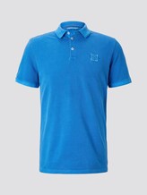Poloshirt mit Logo-Patch - Männer - Electric Teal Blue Poloshirt mit Logo-Patch - Männer - Electric Teal Blue - 7 - TOM TAILOR