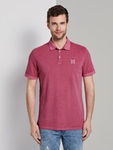 Poloshirt mit Logo-Patch - Männer - wine rose pink Poloshirt mit Logo-Patch - Männer - wine rose pink - 1 - TOM TAILOR