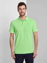 Poloshirt mit Logo-Patch - Männer - neon gecko green Poloshirt mit Logo-Patch - Männer - neon gecko green - 1 - TOM TAILOR