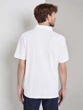 Poloshirt mit Allover-Print - Männer - White Poloshirt mit Allover-Print - Männer - White - 2 - TOM TAILOR