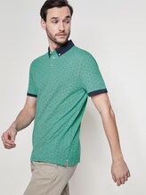 Poloshirt mit Allover-Print - Männer - green triangle design Poloshirt mit Allover-Print - Männer - green triangle design - 5 - TOM TAILOR