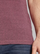 Strukturiertes Poloshirt mit Kontrastelementen - Männer - wine rose birdseye melange Strukturiertes Poloshirt mit Kontrastelementen - Männer - wine rose birdseye melange - 10 - TOM TAILOR