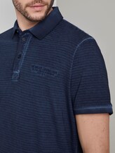 Gestreiftes Poloshirt mit kleiner Stickerei - Männer - Black Iris Blue Gestreiftes Poloshirt mit kleiner Stickerei - Männer - Black Iris Blue - 10 - TOM TAILOR