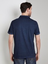 Gestreiftes Poloshirt mit kleiner Stickerei - Männer - Black Iris Blue Gestreiftes Poloshirt mit kleiner Stickerei - Männer - Black Iris Blue - 2 - TOM TAILOR