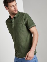 Gestreiftes Poloshirt mit kleiner Stickerei - Männer - Olive Night Green Gestreiftes Poloshirt mit kleiner Stickerei - Männer - Olive Night Green - 5 - TOM TAILOR