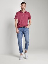 Gestreiftes Poloshirt mit kleiner Stickerei - Männer - wine rose pink Gestreiftes Poloshirt mit kleiner Stickerei - Männer - wine rose pink - 3 - TOM TAILOR