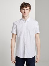 Gepunktetes kurzärmliges Hemd - Männer - wihte triangle mix print Gepunktetes kurzärmliges Hemd - Männer - wihte triangle mix print - 1 - TOM TAILOR Denim