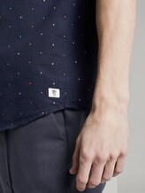 Gepunktetes kurzärmliges Hemd - Männer - navy triangle mix print Gepunktetes kurzärmliges Hemd - Männer - navy triangle mix print - 10 - TOM TAILOR Denim