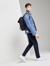 Textured short-sleeved shirt - Men - blue white rhomb structure Textured short-sleeved shirt - Men - blue white rhomb structure - 3 - TOM TAILOR Denim