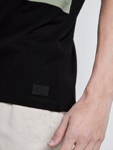 Gestreiftes T-Shirt im Material-Mix - Männer - Black Gestreiftes T-Shirt im Material-Mix - Männer - Black - 10 - TOM TAILOR Denim