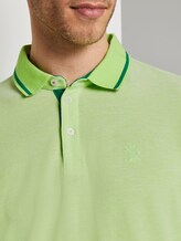 Zweifarbiges Poloshirt mit Kontrastblende - Männer - neon green two tone Zweifarbiges Poloshirt mit Kontrastblende - Männer - neon green two tone - 9 - TOM TAILOR