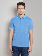 Zweifarbiges Poloshirt mit Kontrastblende - Männer - bright blue two tone Zweifarbiges Poloshirt mit Kontrastblende - Männer - bright blue two tone - 1 - TOM TAILOR