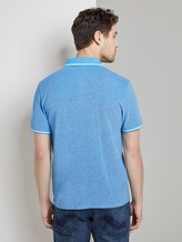 Zweifarbiges Poloshirt mit Kontrastblende - Männer - bright blue two tone Zweifarbiges Poloshirt mit Kontrastblende - Männer - bright blue two tone - 2 - TOM TAILOR