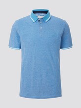 Zweifarbiges Poloshirt mit Kontrastblende - Männer - bright blue two tone Zweifarbiges Poloshirt mit Kontrastblende - Männer - bright blue two tone - 7 - TOM TAILOR