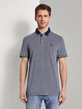 Zweifarbiges Poloshirt mit Kontrastblende - Männer - dark blue two tone Zweifarbiges Poloshirt mit Kontrastblende - Männer - dark blue two tone - 1 - TOM TAILOR
