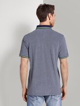 Zweifarbiges Poloshirt mit Kontrastblende - Männer - dark blue two tone Zweifarbiges Poloshirt mit Kontrastblende - Männer - dark blue two tone - 2 - TOM TAILOR