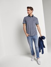 Zweifarbiges Poloshirt mit Kontrastblende - Männer - dark blue two tone Zweifarbiges Poloshirt mit Kontrastblende - Männer - dark blue two tone - 3 - TOM TAILOR