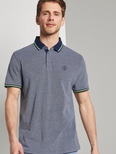 Zweifarbiges Poloshirt mit Kontrastblende - Männer - dark blue two tone Zweifarbiges Poloshirt mit Kontrastblende - Männer - dark blue two tone - 5 - TOM TAILOR