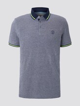 Zweifarbiges Poloshirt mit Kontrastblende - Männer - dark blue two tone Zweifarbiges Poloshirt mit Kontrastblende - Männer - dark blue two tone - 7 - TOM TAILOR