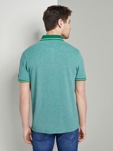 Tweekleurig poloshirt met contrasterende bekleding - Mannen - green two tone Tweekleurig poloshirt met contrasterende bekleding - Mannen - green two tone - 2 - TOM TAILOR