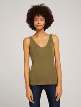 Basic Top aus Lyocell - Frauen - Military Olive Green Basic Top aus Lyocell - Frauen - Military Olive Green - 1 - Mine to five