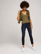 Basic Top aus Lyocell - Frauen - Military Olive Green Basic Top aus Lyocell - Frauen - Military Olive Green - 3 - Mine to five