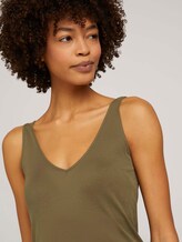 Basic Top aus Lyocell - Frauen - Military Olive Green Basic Top aus Lyocell - Frauen - Military Olive Green - 9 - Mine to five
