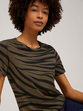 T-Shirt im Zebra-Muster - Frauen - olive zebra design T-Shirt im Zebra-Muster - Frauen - olive zebra design - 9 - Mine to five