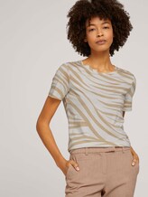 T-shirt in a zebra pattern - Women - ecru zebra design T-shirt in a zebra pattern - Women - ecru zebra design - 5 - Mine to five