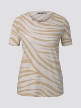 T-shirt in a zebra pattern - Women - ecru zebra design T-shirt in a zebra pattern - Women - ecru zebra design - 7 - Mine to five