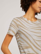 T-shirt in a zebra pattern - Women - ecru zebra design T-shirt in a zebra pattern - Women - ecru zebra design - 9 - Mine to five
