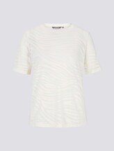 T-Shirt im blassem Zebra-Muster - Frauen - ecru burnout zebra design T-Shirt im blassem Zebra-Muster - Frauen - ecru burnout zebra design - 7 - Mine to five