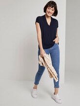 Feminines T-Shirt aus Lyocell - Frauen - Sky Captain Blue Feminines T-Shirt aus Lyocell - Frauen - Sky Captain Blue - 3 - Mine to five