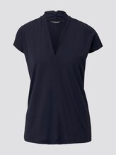Feminines T-Shirt aus Lyocell - Frauen - Sky Captain Blue Feminines T-Shirt aus Lyocell - Frauen - Sky Captain Blue - 7 - Mine to five