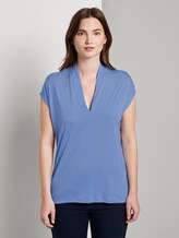 Feminines T-Shirt aus Lyocell - Frauen - dreamy blue Feminines T-Shirt aus Lyocell - Frauen - dreamy blue - 1 - Mine to five