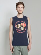 Top mit Schrift-Print - Männer - Black Iris Blue Top mit Schrift-Print - Männer - Black Iris Blue - 1 - TOM TAILOR