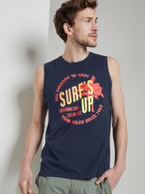 Top mit Schrift-Print - Männer - Black Iris Blue Top mit Schrift-Print - Männer - Black Iris Blue - 5 - TOM TAILOR