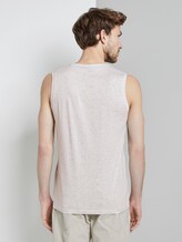 Top mit Schrift-Print - Männer - Blanc White Melange Top mit Schrift-Print - Männer - Blanc White Melange - 2 - TOM TAILOR