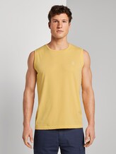 Top mit Schrift-Print - Männer - Primrose Yellow Melange Top mit Schrift-Print - Männer - Primrose Yellow Melange - 1 - TOM TAILOR