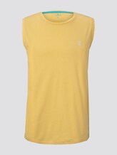 Top mit Schrift-Print - Männer - Primrose Yellow Melange Top mit Schrift-Print - Männer - Primrose Yellow Melange - 7 - TOM TAILOR