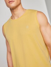 Top mit Schrift-Print - Männer - Primrose Yellow Melange Top mit Schrift-Print - Männer - Primrose Yellow Melange - 9 - TOM TAILOR