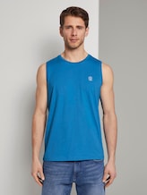 Top with a letter print - Men - brilliant middle blue Top with a letter print - Men - brilliant middle blue - 1 - TOM TAILOR