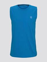 Top with a letter print - Men - brilliant middle blue Top with a letter print - Men - brilliant middle blue - 7 - TOM TAILOR