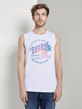 Top mit Schrift-Print - Männer - White Top mit Schrift-Print - Männer - White - 1 - TOM TAILOR