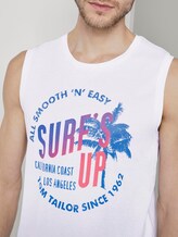 Top mit Schrift-Print - Männer - White Top mit Schrift-Print - Männer - White - 9 - TOM TAILOR